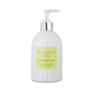 Peppermint Grove hand and body lotion 500ml pump lemongrass and lime