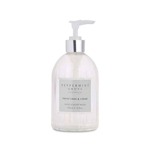 Peppermint grove hand and body wash fresh sage and cedar
